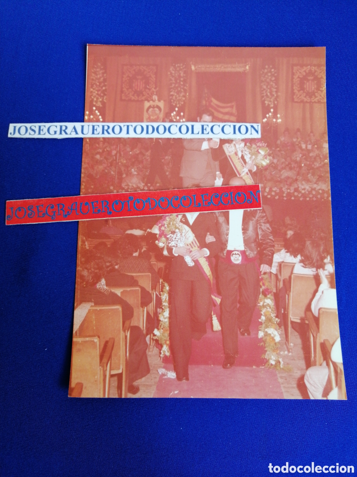 Fotografia antica: FALLA PLAZA DEL CAUDILLO (ALDAYA) A&Ntilde;O 1975 PRESENTACI&Oacute;N FOTOGRAF&Iacute;A ANTIGUA