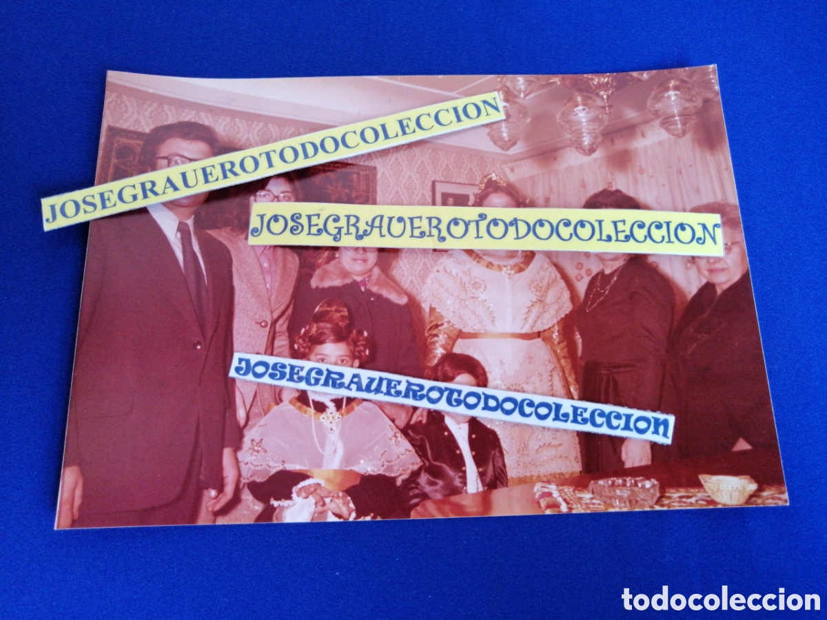 Alte Fotografie: FALLA PLAZA DEL CAUDILLO (ALDAYA) A&Ntilde;O 1975 FALLERA MAYOR FOTOGRAF&Iacute;A ANTIGUA