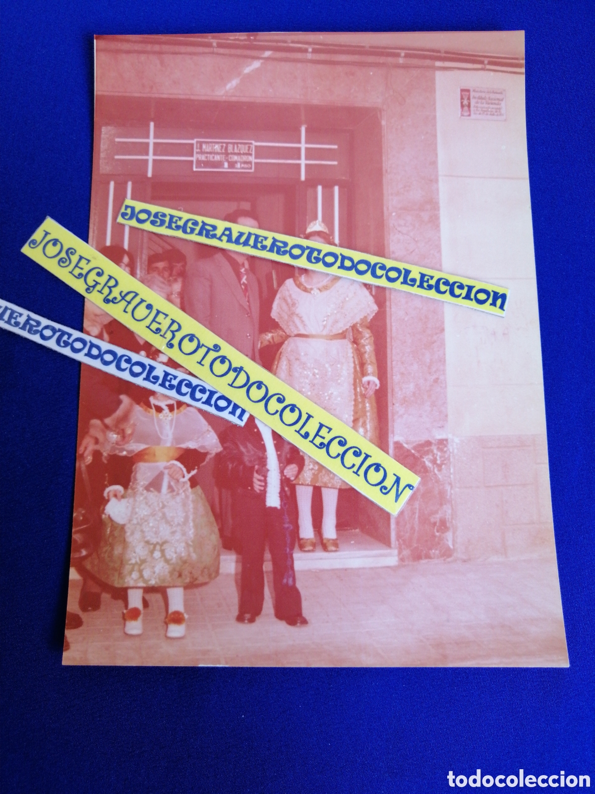 Fotograf&iacute;a antigua: FALLA PLAZA DEL CAUDILLO (ALDAYA) A&Ntilde;O 1975 FALLERA MAYOR FOTOGRAF&Iacute;A ANTIGUA