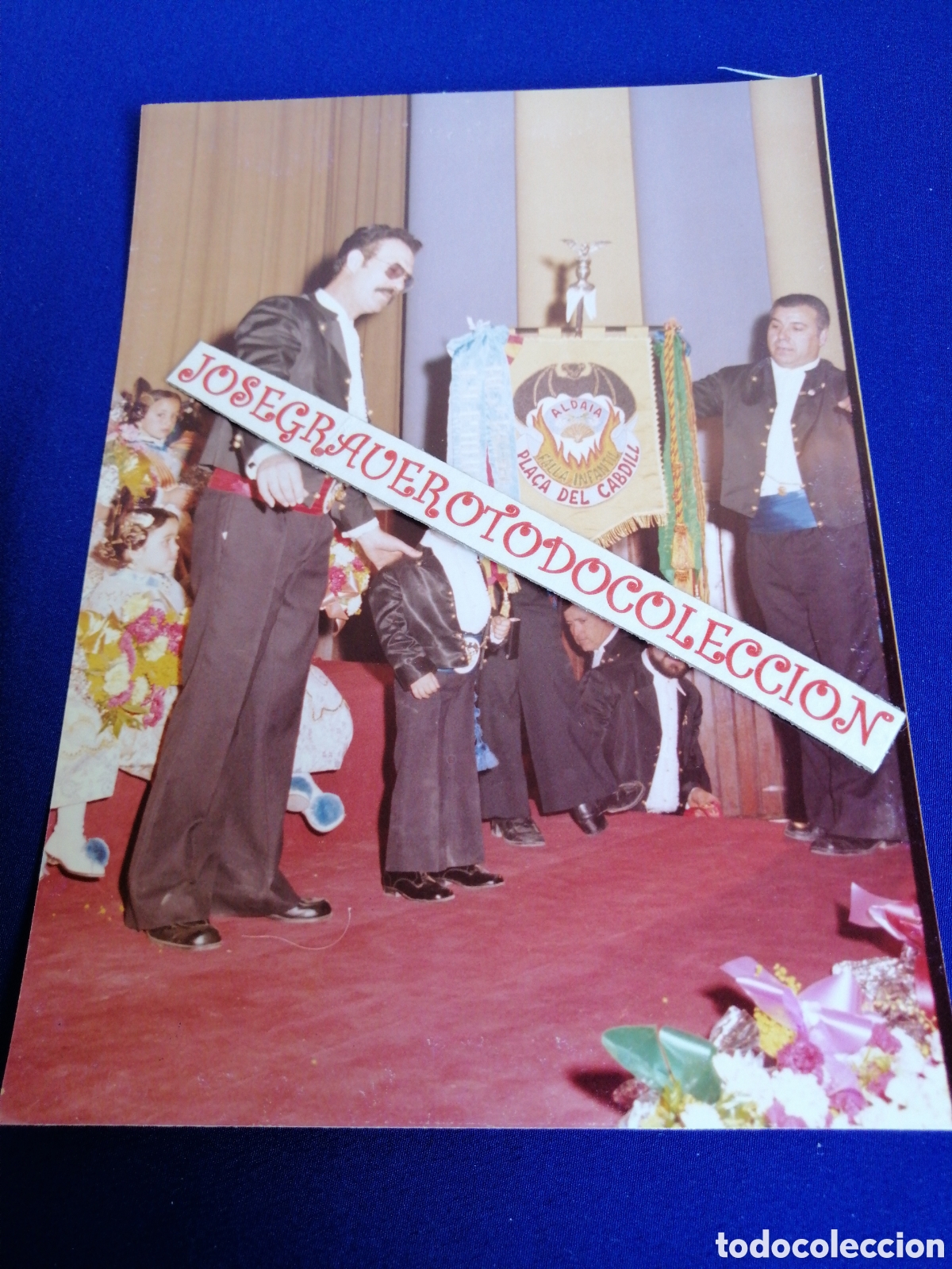 Fotografia antica: FALLA PLAZA DEL CAUDILLO (ALDAYA) A&Ntilde;O 1977 PRESENTACI&Oacute;N FOTOGRAF&Iacute;A ANTIGUA