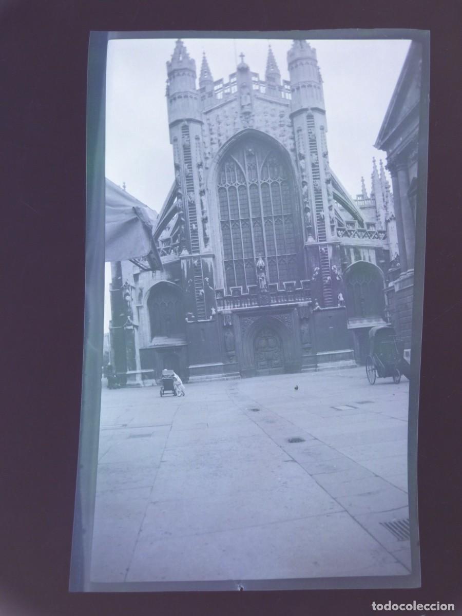 Fotografia antiga: REINO UNIDO, Abad&iacute;a de Bath, CLICHE NEGATIVO EN CELULOIDE, c1920-1930