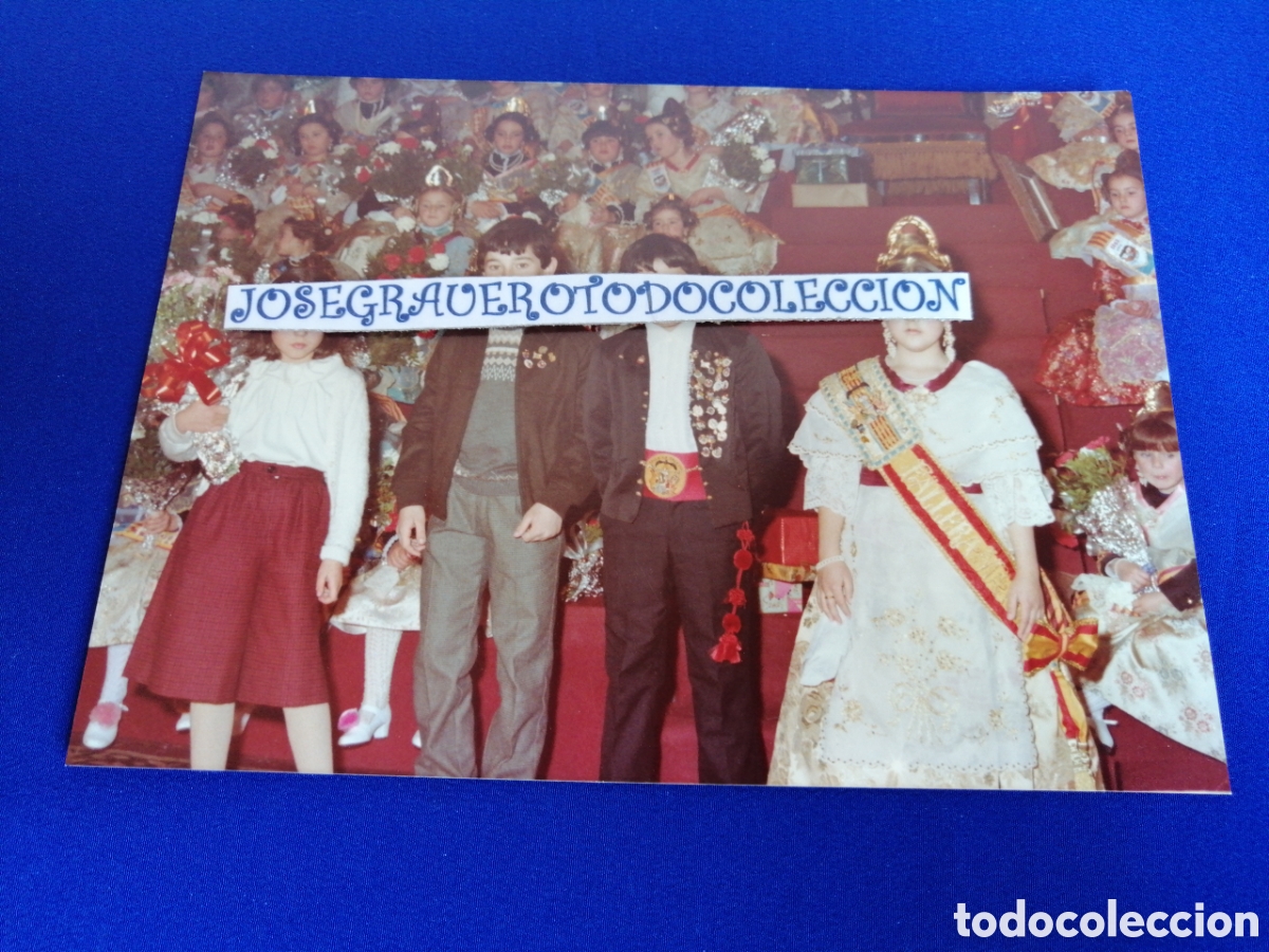 Fotografia antiga: FALLA LA SALETA (ALDAYA) 1983 PRESETANCION FALLERA MAYOR INFANTIL y F. M. I 1982 FOTOGRAF&Iacute;A