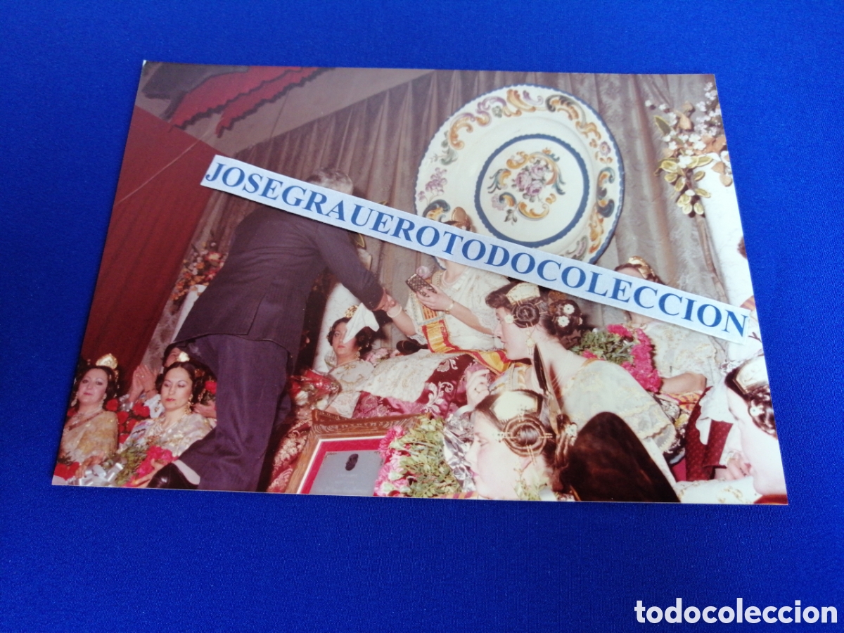 Fotografia antica: FALLA LA SALETA (ALDAYA) 1983 FALLERA MAYOR FOTOGRAF&Iacute;A ANTIGUA