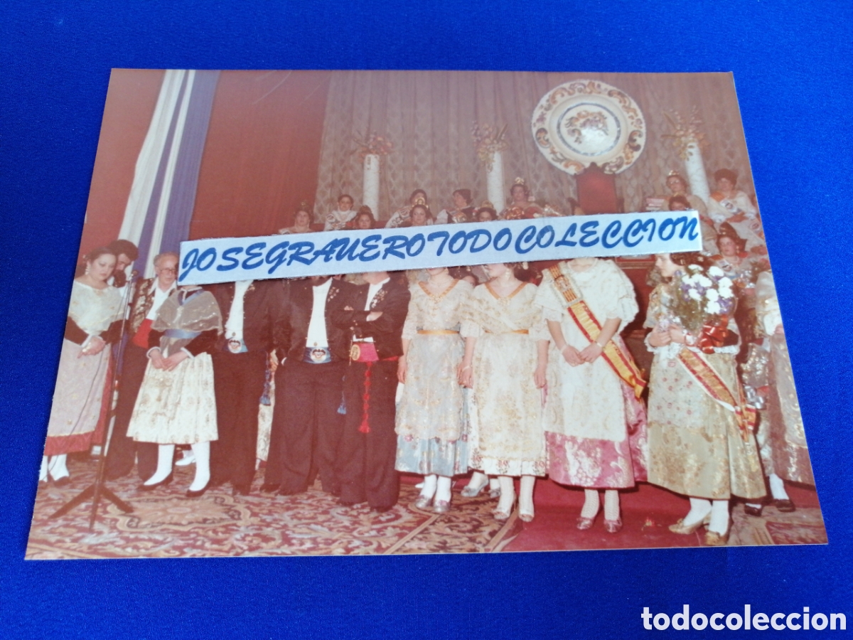 Fotograf&iacute;a antigua: FALLA LA SALETA (ALDAYA) 1983 PRESETANCION FALLERA MAYOR FOTOGRAF&Iacute;A ANTIGUA