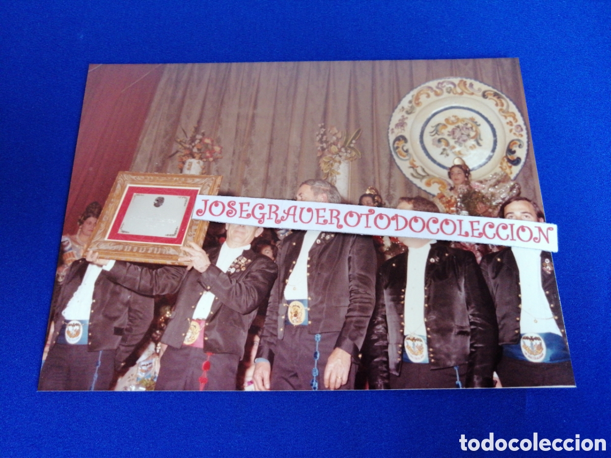Fotografia antica: FALLA LA SALETA (ALDAYA) 1983 PRESETANCION PRESIDENTE FOTOGRAF&Iacute;A ANTIGUA