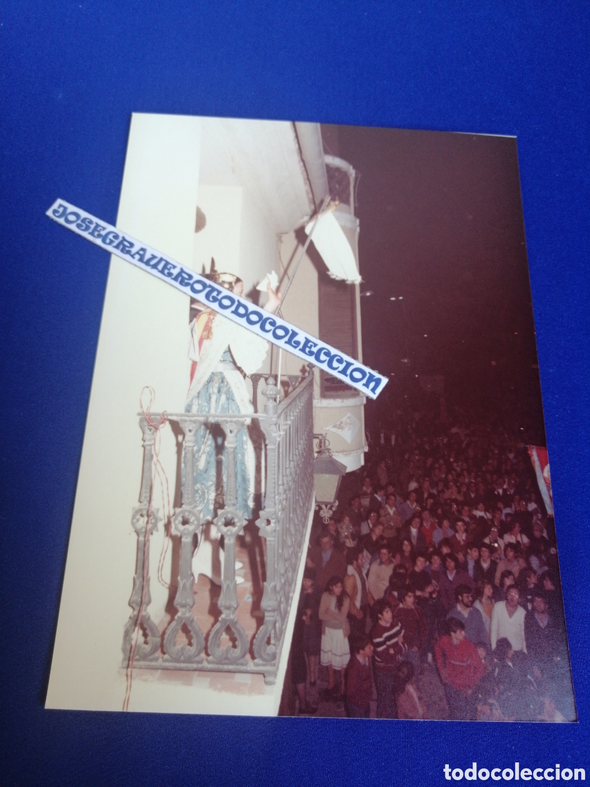 Fotograf&iacute;a antigua: FALLA LA SALETA (ALDAYA) 1983 FALLERA MAYOR INFANTIL ENTREGA DE PREMIOS FOTOGRAF&Iacute;A ANTIGUA