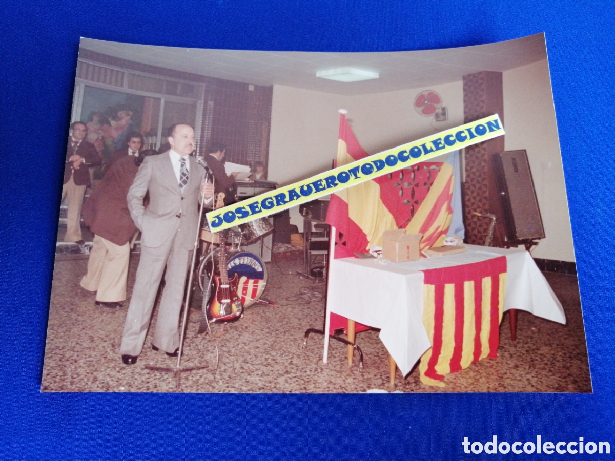 Alte Fotografie: FALLA SAN VICENTE (ALDAYA) A&Ntilde;O 1978 JUNTA LOCAL ALDAYA BANDA DE M&Uacute;SICA ELS TITANS FOTOGRAF&Iacute;A