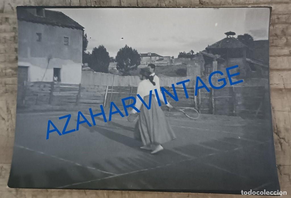 Antique Photography: SIGLO XIX, PRECIOSA ALBUMINA PARTIDO DE TENIS, 80X58MM