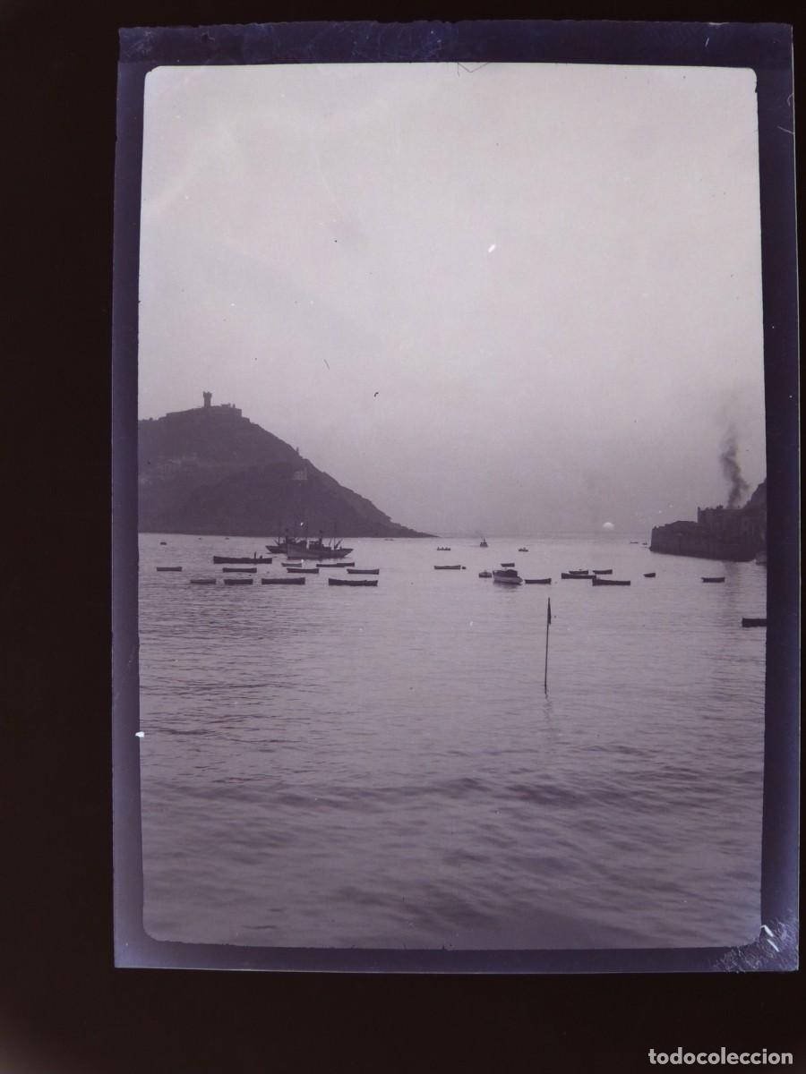 Antique Photography: SAN SEBASTIAN, IGUELDO Y SANTA CLARA - CLICHE NEGATIVO EN CELULOIDE, c.1920-1930