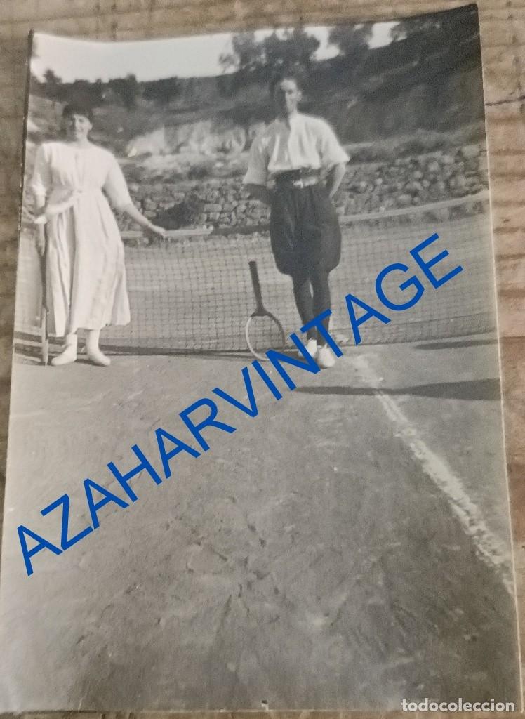 Antique Photography: SIGLO XIX, ALBUMINA PARTIDO DE TENIS, 54X84MM
