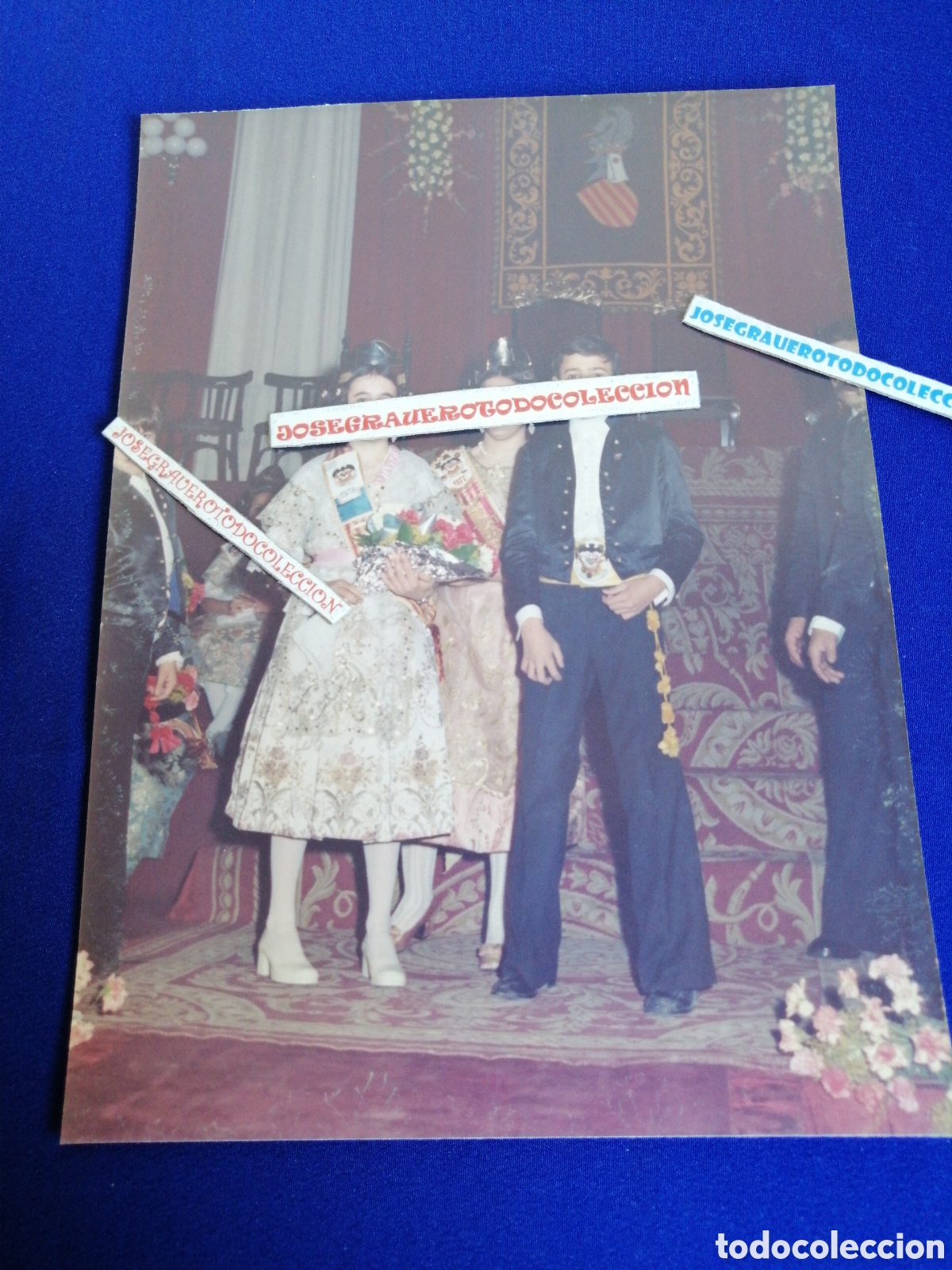 Antique Photography: FALLA PLAZA DEL CAUDILLO (ALDAYA) A&Ntilde;O 1978 PRESENTACI&Oacute;N FOTOGRAF&Iacute;A ANTIGUA CON SELLO FOTOGR&Aacute;FICO