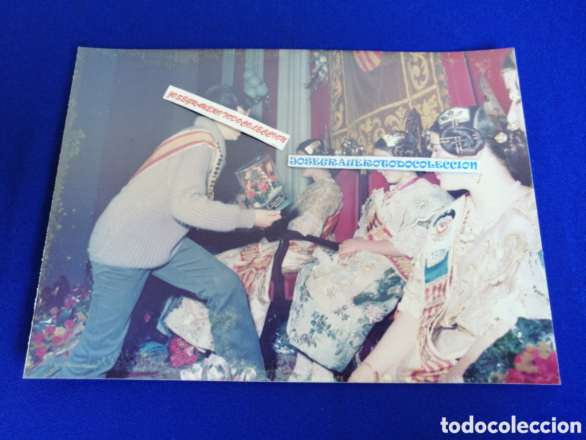 Antique Photography: FALLA PLAZA DEL CAUDILLO (ALDAYA) A&Ntilde;O 1978 PRESENTACI&Oacute;N FOTOGRAF&Iacute;A ANTIGUA CON SELLO FOTOGR&Aacute;FICO