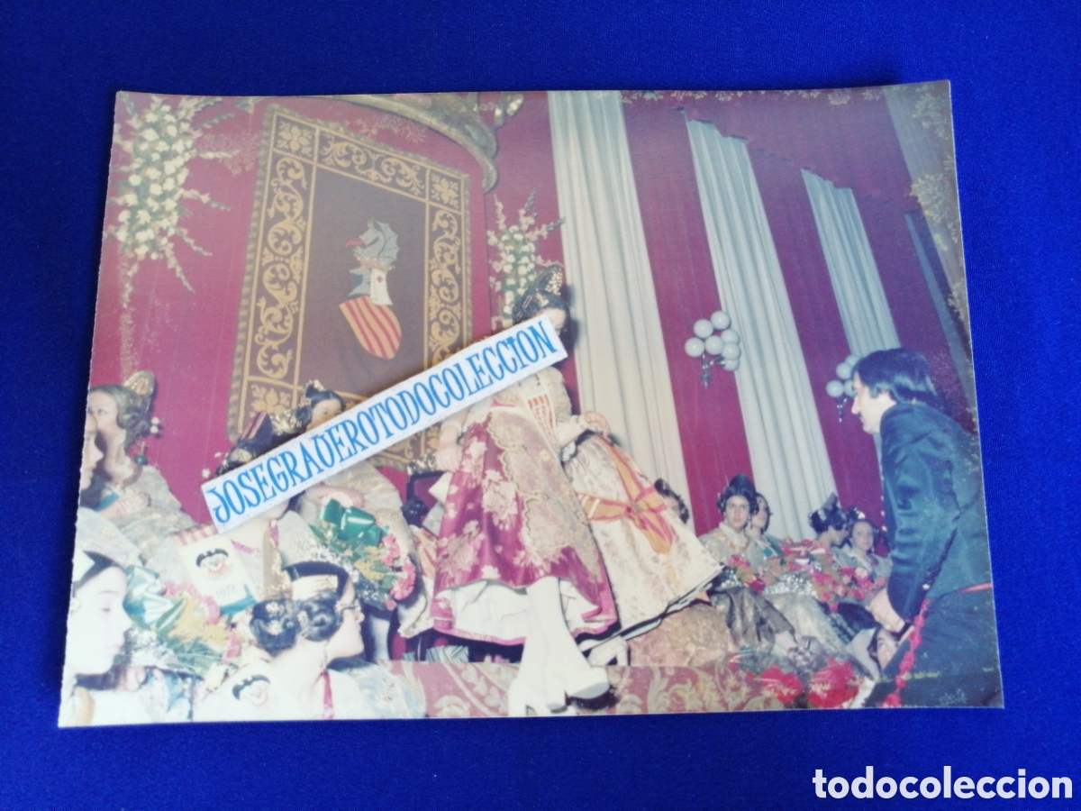 Fotografia antica: FALLA PLAZA DEL CAUDILLO (ALDAYA) A&Ntilde;O 1978 PRESENTACI&Oacute;N FOTOGRAF&Iacute;A ANTIGUA CON SELLO FOTOGR&Aacute;FICO