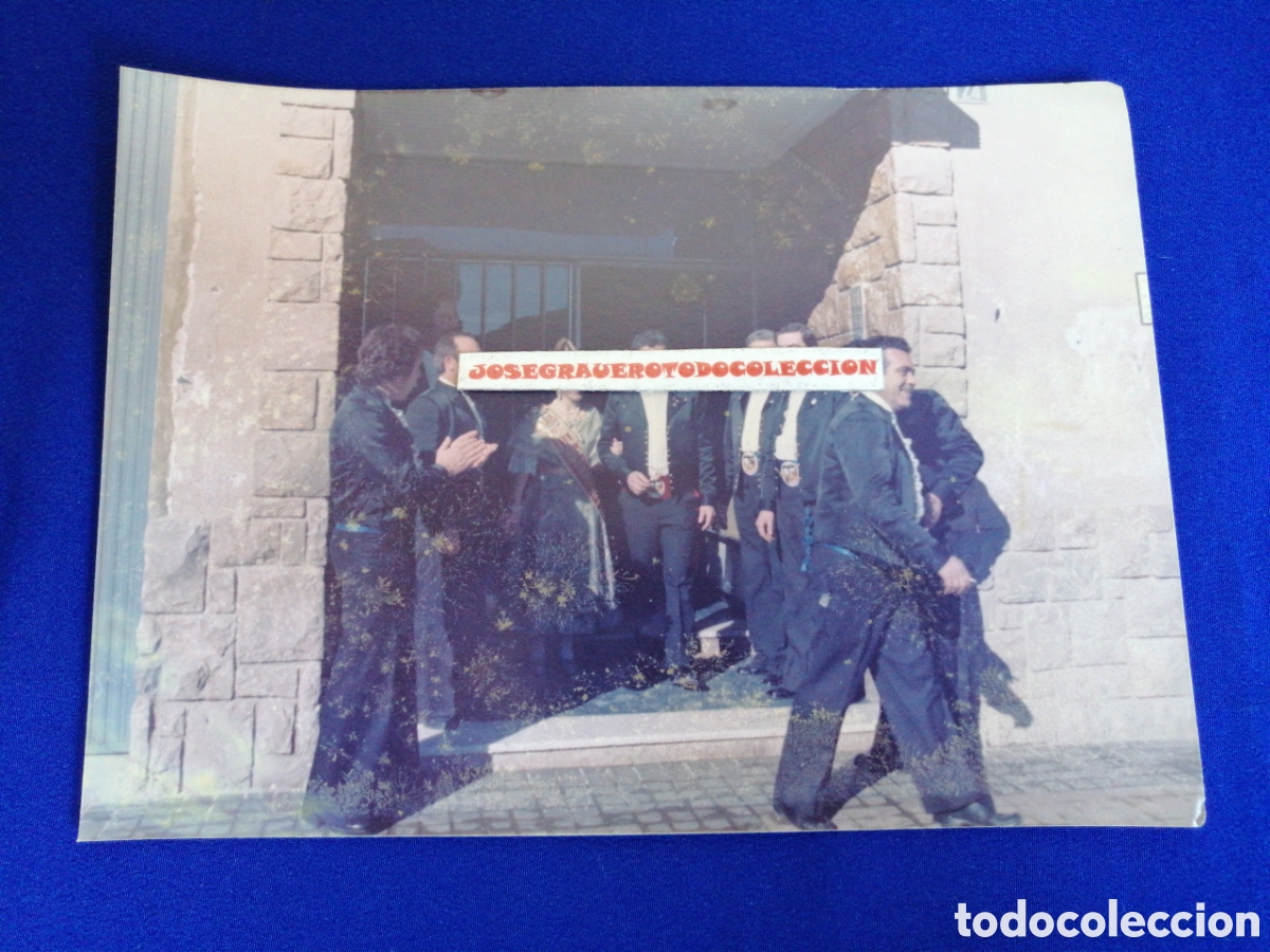 Alte Fotografie: FALLA PLAZA DEL CAUDILLO (ALDAYA) A&Ntilde;O 1978 FALLERA MAYOR FOTOGRAF&Iacute;A ANTIGUA CON SELLO FOTOGR&Aacute;FICO