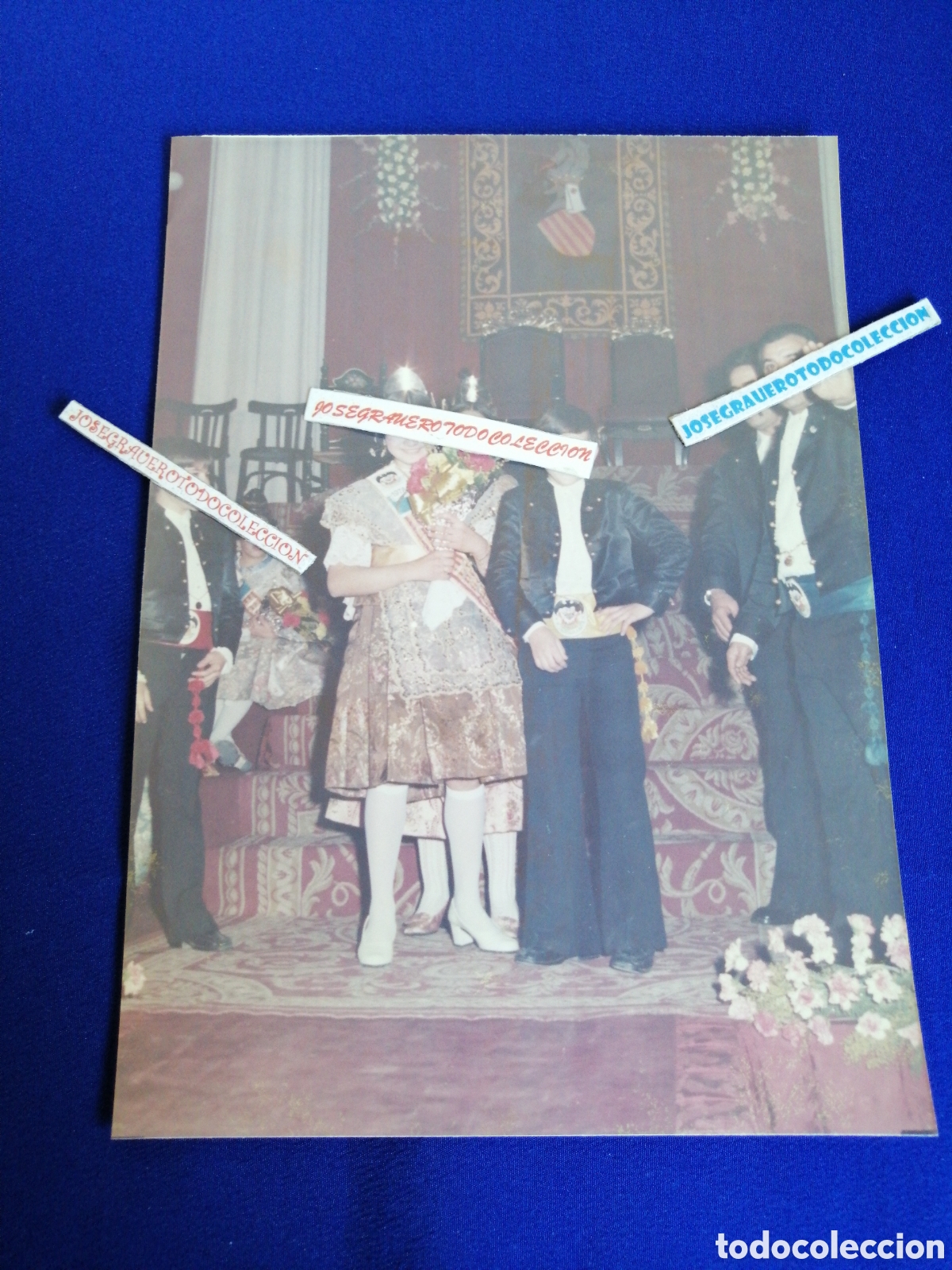 Antique Photography: FALLA PLAZA DEL CAUDILLO (ALDAYA) A&Ntilde;O 1978 PRESENTACI&Oacute;N FOTOGRAF&Iacute;A ANTIGUA CON SELLO FOTOGR&Aacute;FICO