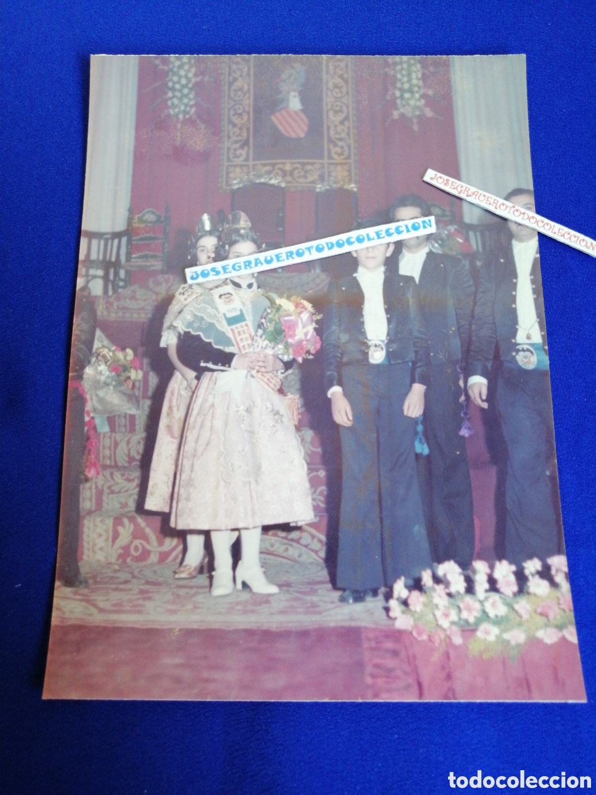 Antique Photography: FALLA PLAZA DEL CAUDILLO (ALDAYA) A&Ntilde;O 1978 PRESENTACI&Oacute;N FOTOGRAF&Iacute;A ANTIGUA CON SELLO FOTOGR&Aacute;FICO