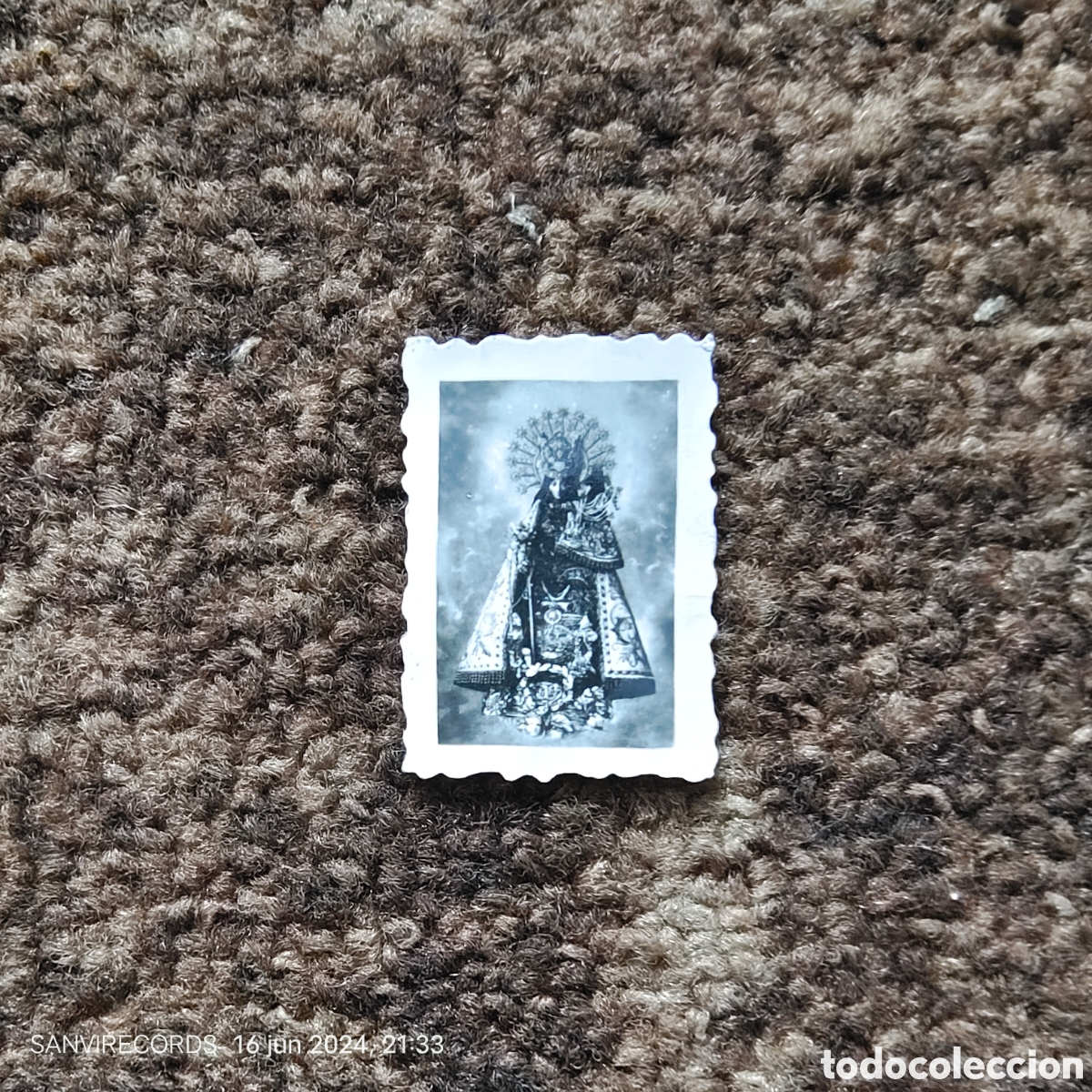 Antique Photography: FOTO/ESTAMPA PEQUE&Ntilde;A VIRGEN DE LOS DESAMPARADOS