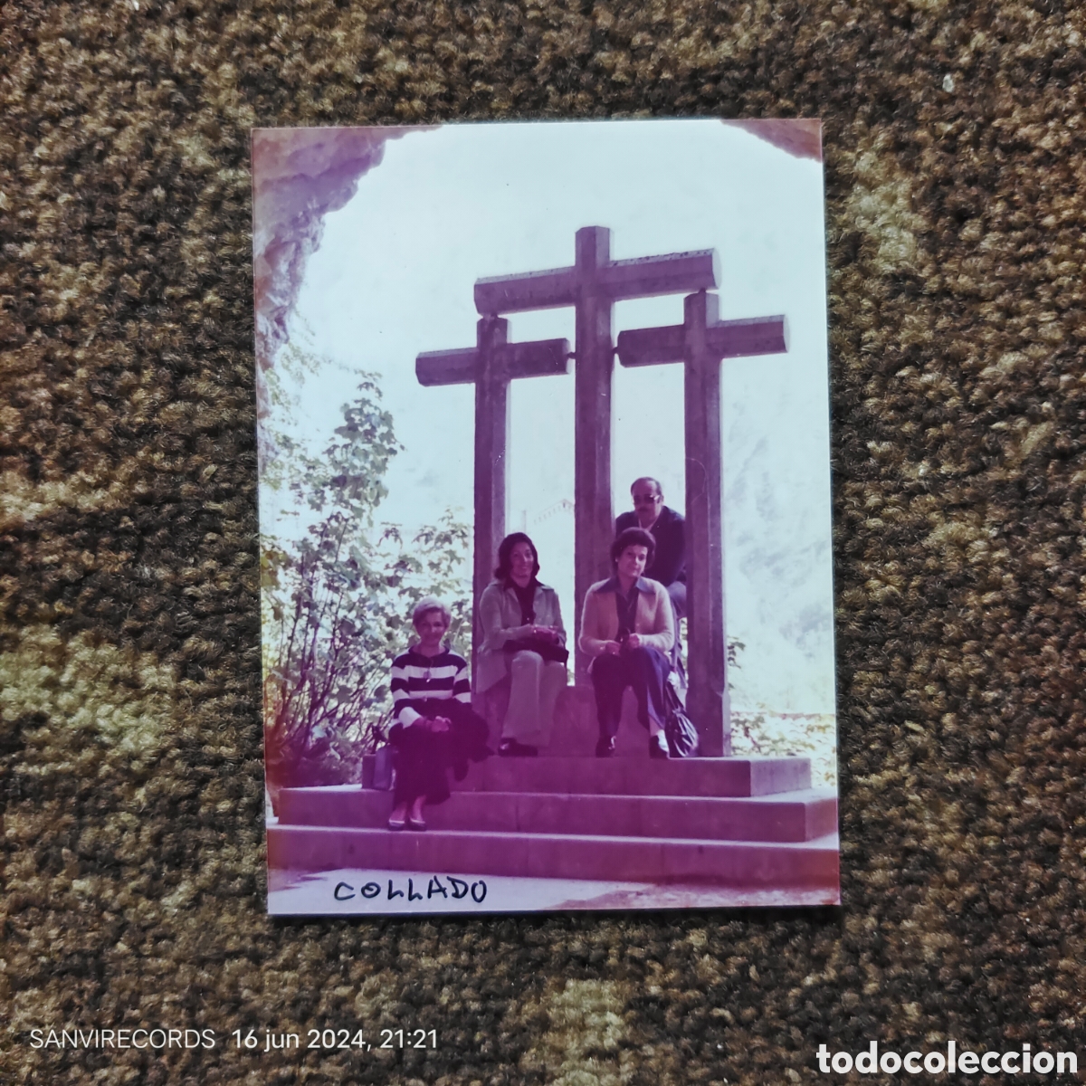 Antique Photography: FOTOGRAF&Iacute;A CRUCES DEL CALVARIO DE LA SANTA CUEVA DE COVADONGA (ASTURIAS)
