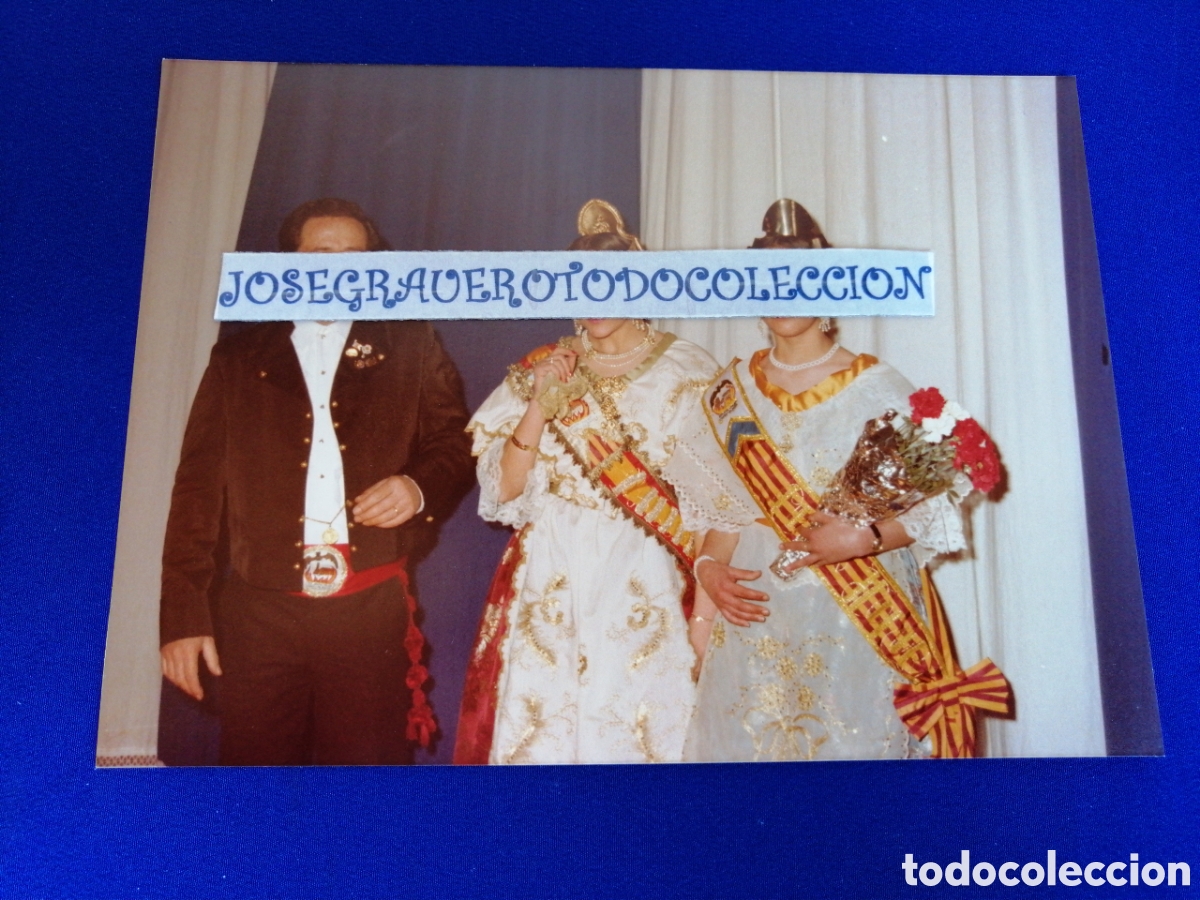 Alte Fotografie: FALLA SANTA RITA (ALDAYA) A&Ntilde;O 1982 PRESENTACI&Oacute;N FOTOGRAF&Iacute;A ANTIGUA