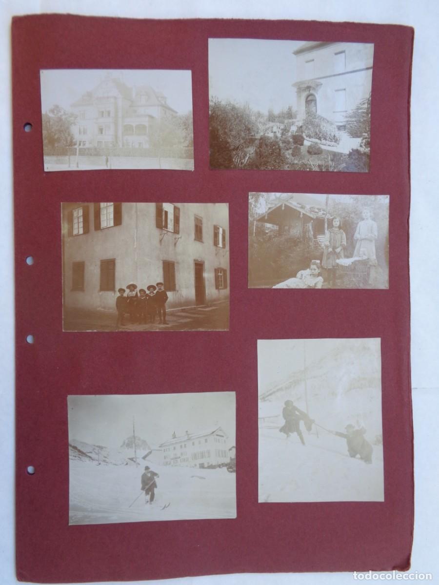Antique Photography: HOJA DOBLE DE ALBUM CON 12 FOTOS FAMILIA ALEMANA, FINES DEL XIX Y PRINCIPIOS DEL SIGLO XX