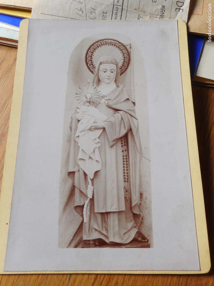 Antique Photography: ANTIGUA FOTOGRAFIA IMAGEN SANTA CLARA CAPILLA DIVINA PASTORA. BARTOMEU SAVATER - EMILIA GUARRO