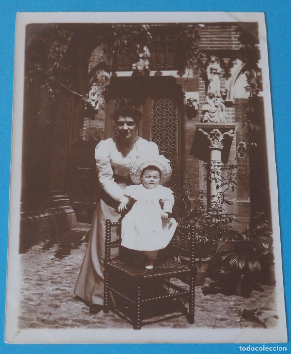 Antique Photography: ANTIGUA FOTOGRAF&Iacute;A ALB&Uacute;MINA DE SE&Ntilde;ORA CON NI&Ntilde;A. A&Ntilde;OS 20-30