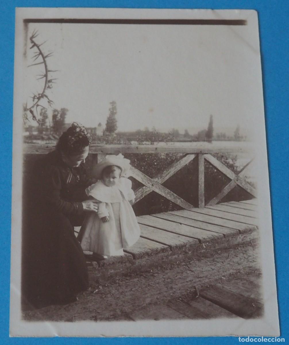 Antique Photography: ANTIGUA FOTOGRAF&Iacute;A ALB&Uacute;MINA DE NI&Ntilde;A CON ABUELA. A&Ntilde;OS 1900-1910