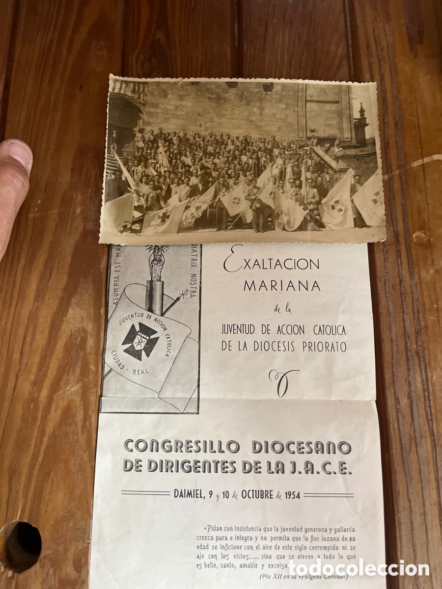Antique Photography: Programa de actos y fotograf&iacute;as de congreso de dirigentes de la J.A.C.E
