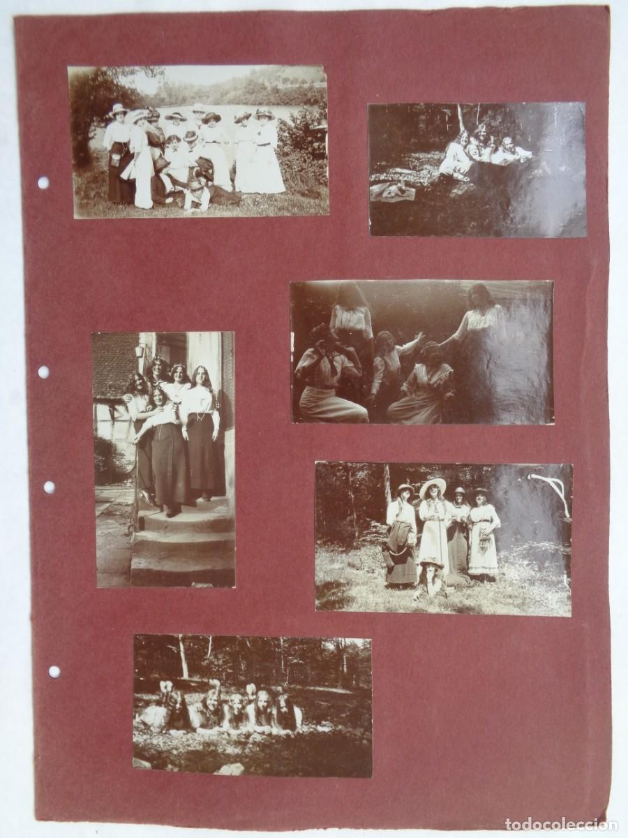 Antique Photography: HOJA DOBLE DE ALBUM CON 24 FOTOS FAMILIA ALEMANA, FINES DEL XIX Y PRINCIPIOS DEL SIGLO XX, DISFRACES