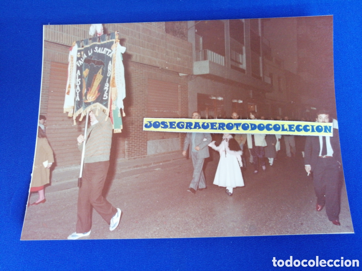 Fotograf&iacute;a antigua: FALLA LA SALETA (ALDAYA) A&Ntilde;O 1978 FOTOGRAF&Iacute;A ANTIGUA