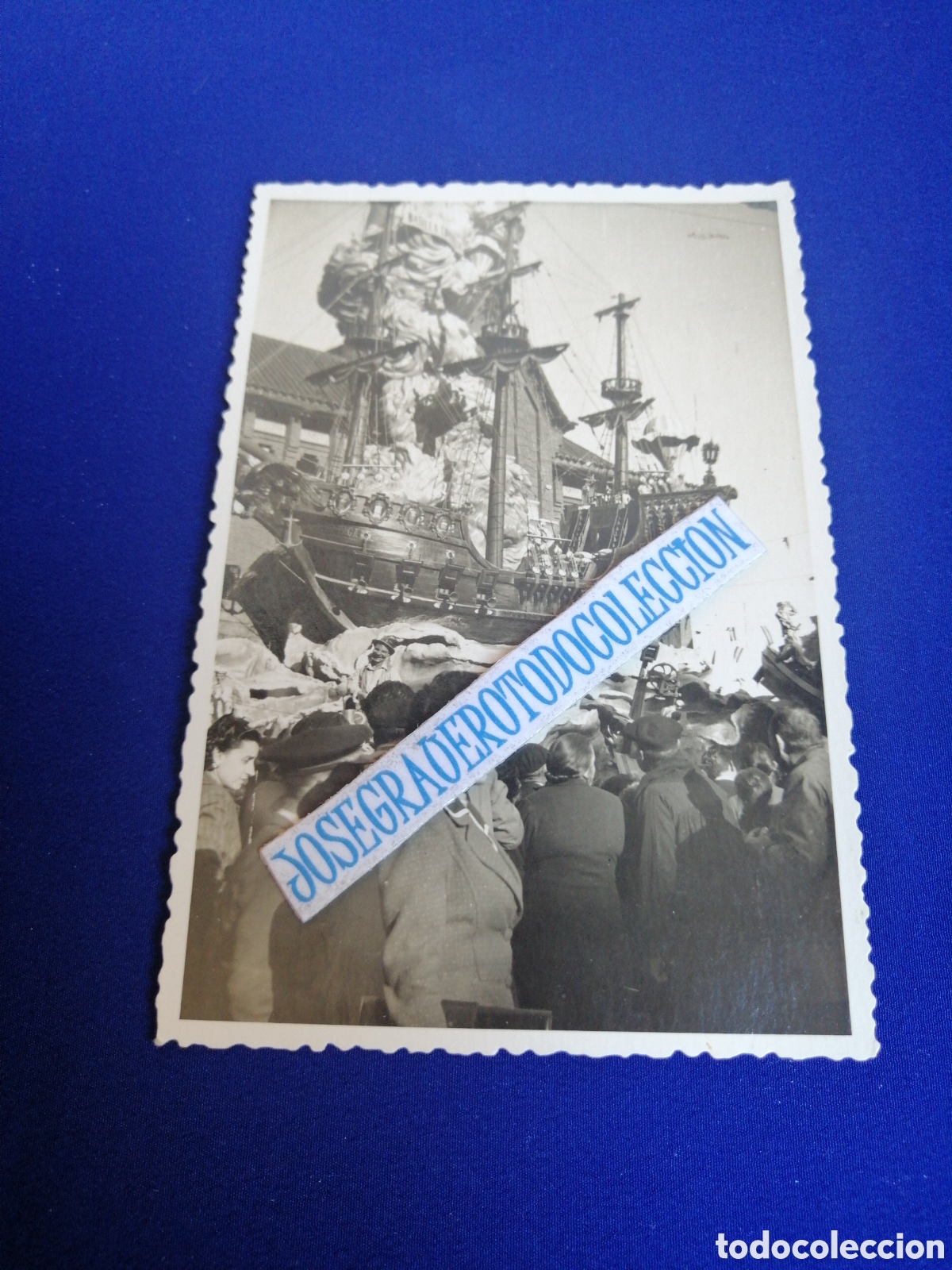 Antique Photography: FALLA PLAZA MERCADO CENTRAL A&Ntilde;O 1949 ARTISTA REGINO M&Aacute;S FOTOGRAF&Iacute;A ANTIGUA