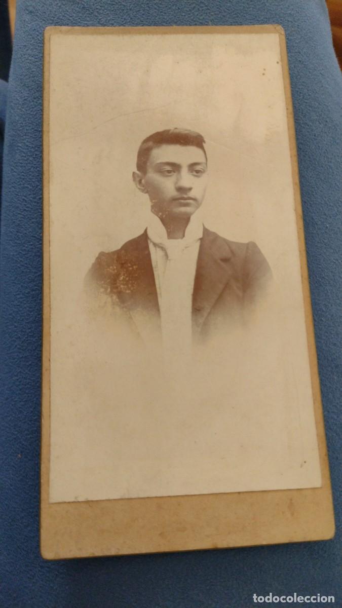 Antique Photography: Fotograf&iacute;a retrato caballero. Sociedad art&iacute;stico fotogr&aacute;fica. Dibujos y fotograf&iacute;a. 16,50 x8 cm