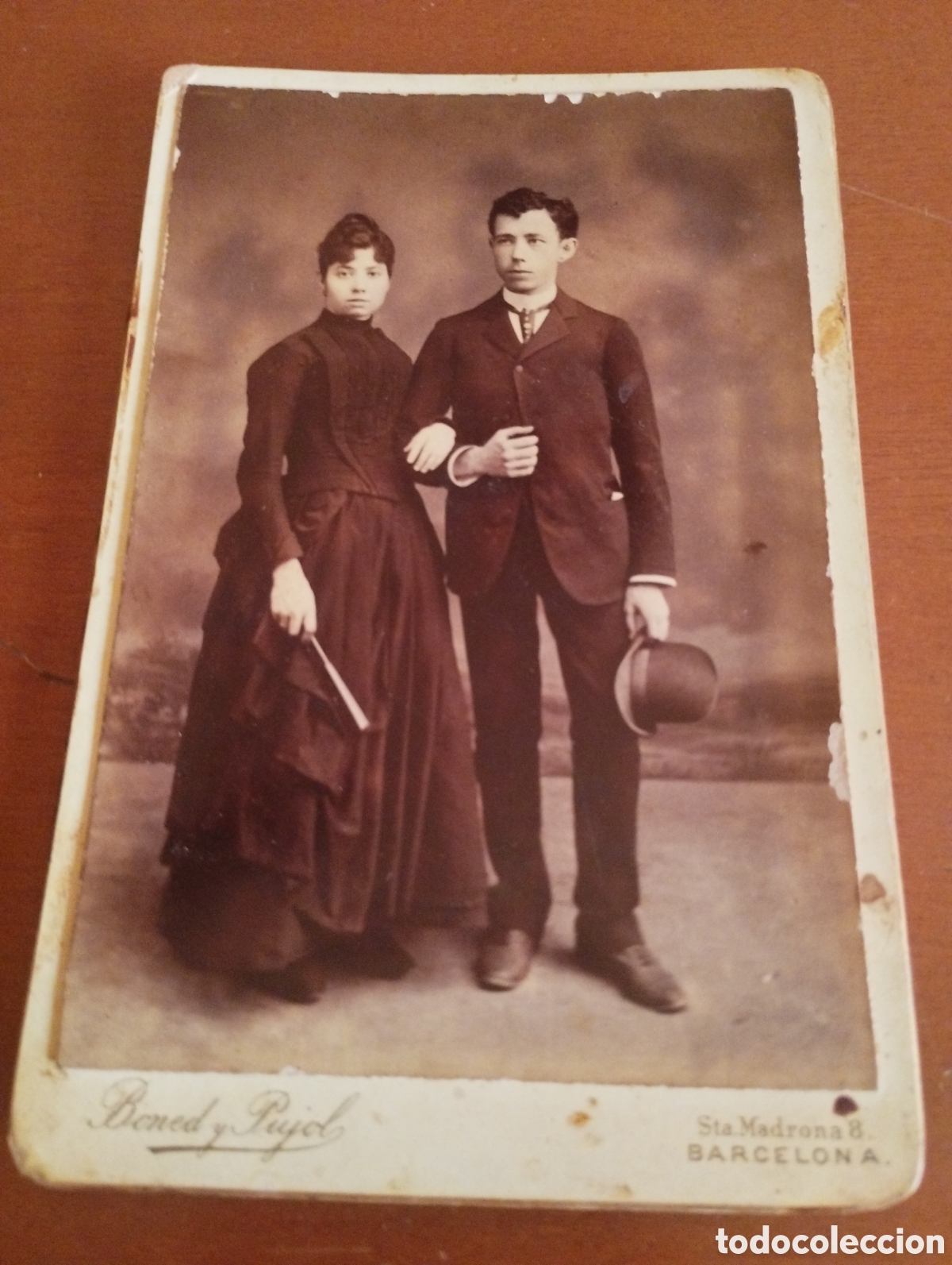 Fotografia antica: Fotograf&iacute;a de una pareja de hermanos o novios de los a&ntilde;os 20