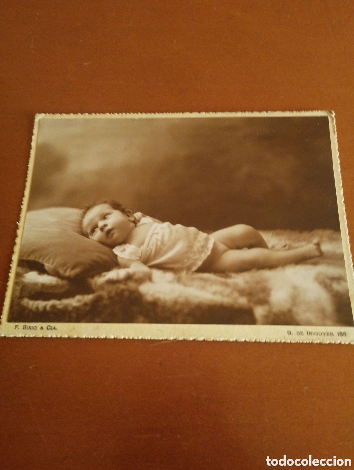 Fotografia antica: Fotograf&iacute;a de un beb&eacute; en 1926