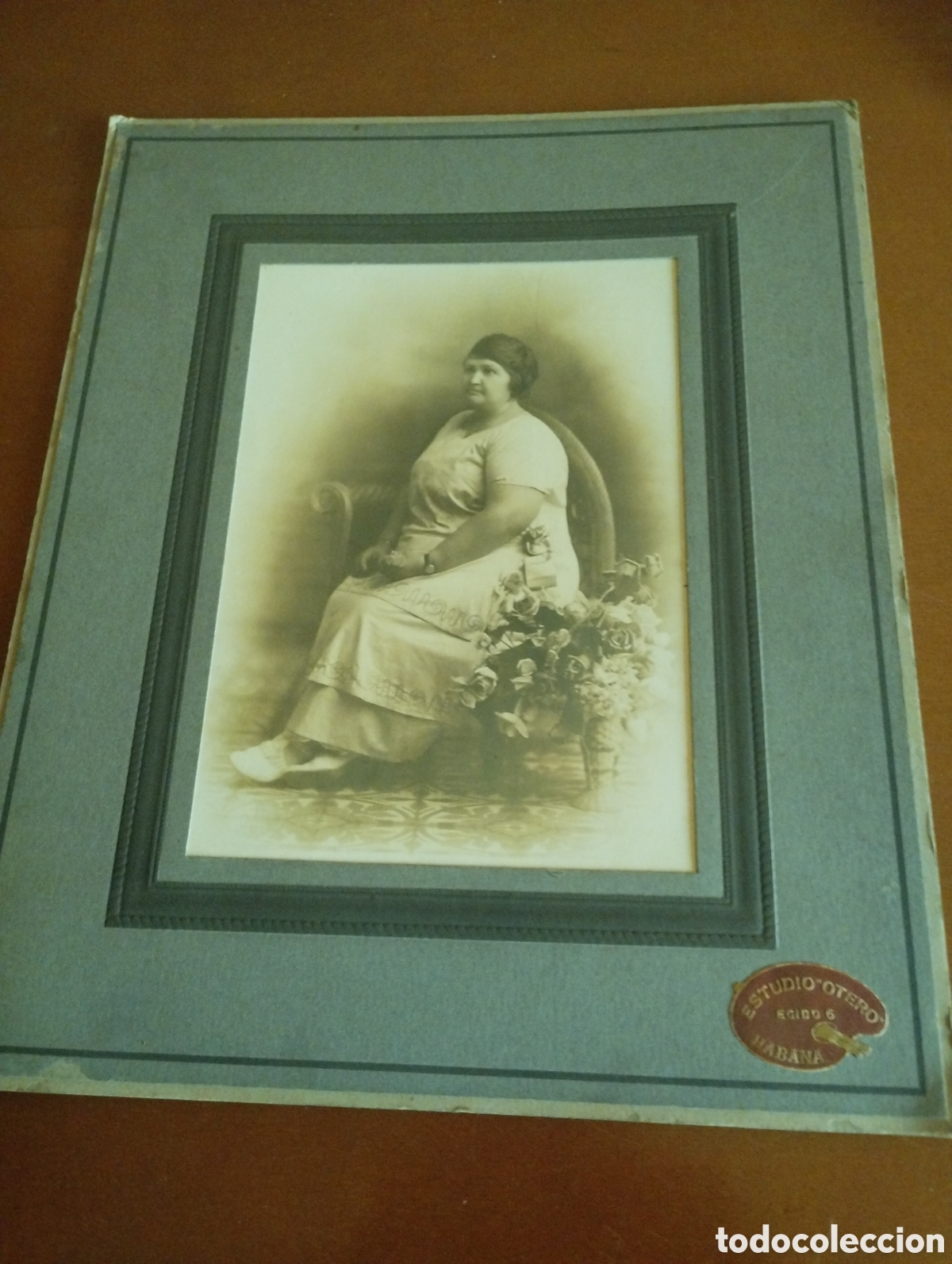 Fotografia antiga: Fotograf&iacute;a de una se&ntilde;ora gruesa en la Habana a&ntilde;os 1925