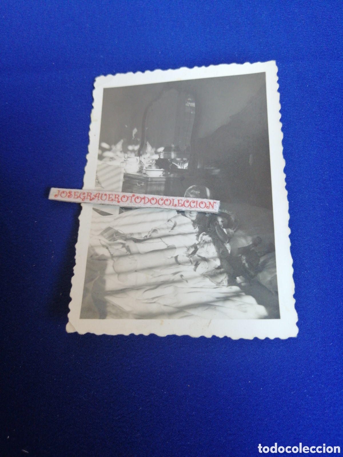 Photographie ancienne: NI&Ntilde;A CON MU&Ntilde;ECA FOTOGRAF&Iacute;A ANTIGUA