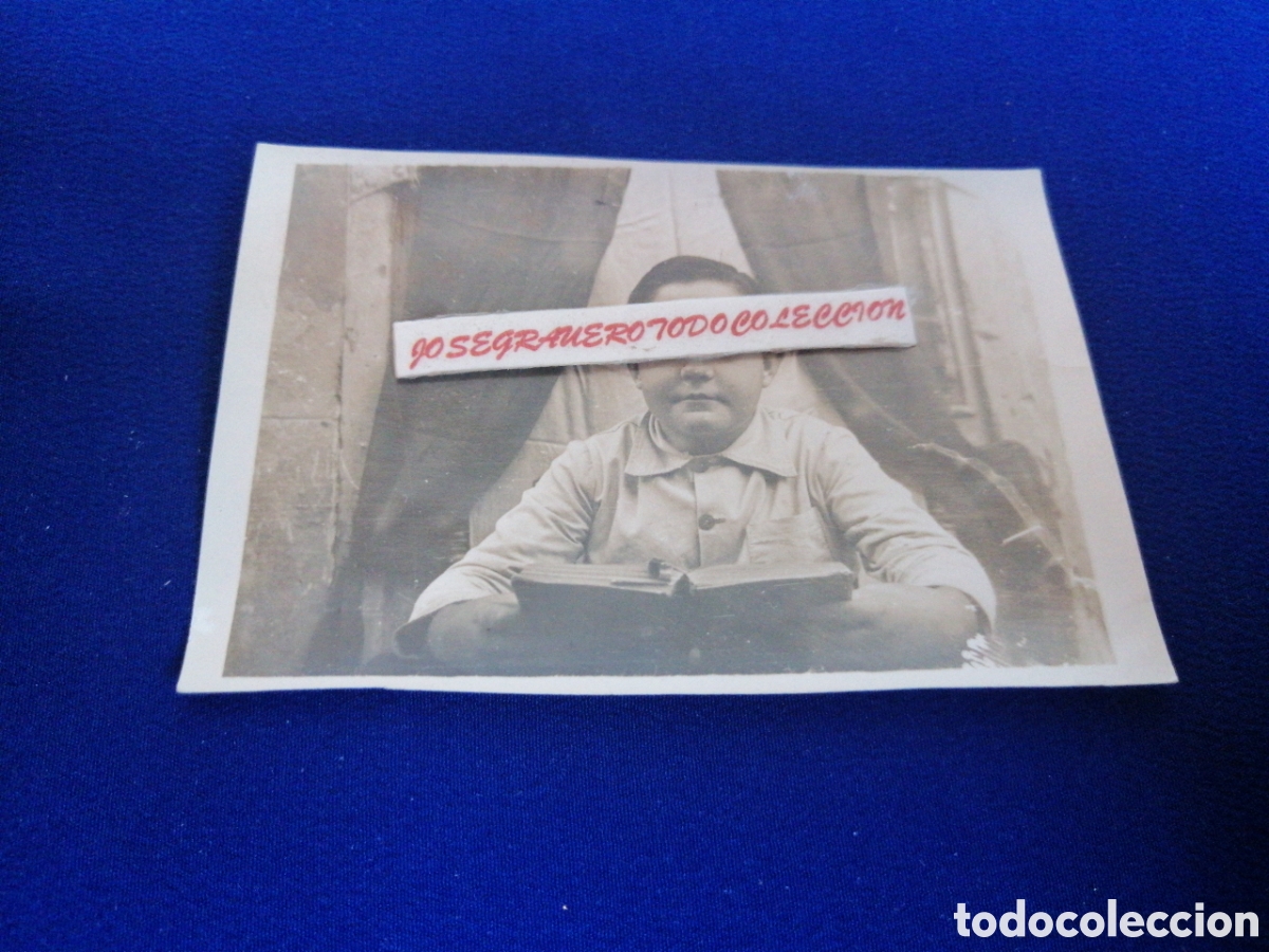 Fotografia antica: NI&Ntilde;O EN EL COLEGIO RECUERDO ESCOLAR A&Ntilde;O 1953 - 1954 FOTOGRAF&Iacute;A ANTIGUA