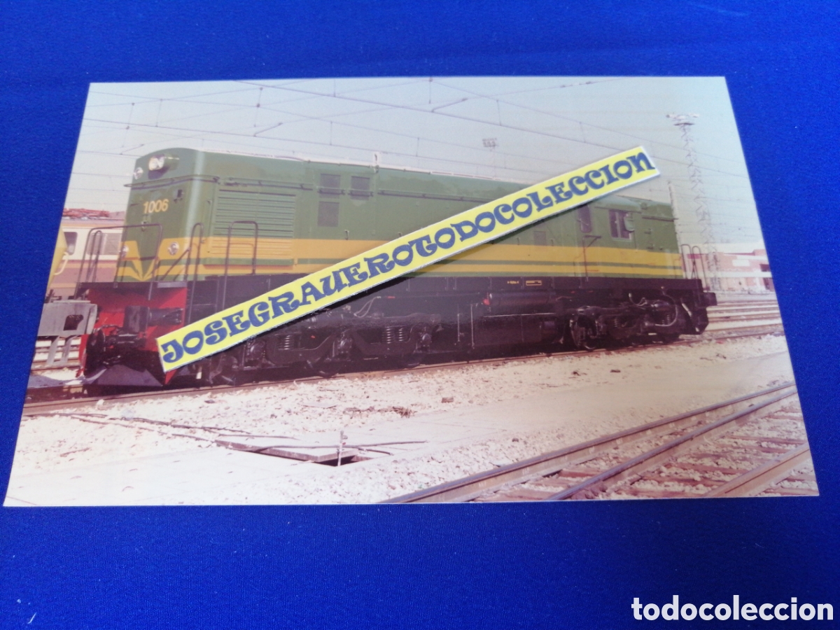 Fotografia antica: LOCOMOTORA TREN - LUGAR FUENCARRAL A&Ntilde;O 1997 FOTOGRAF&Iacute;A ANTIGUA