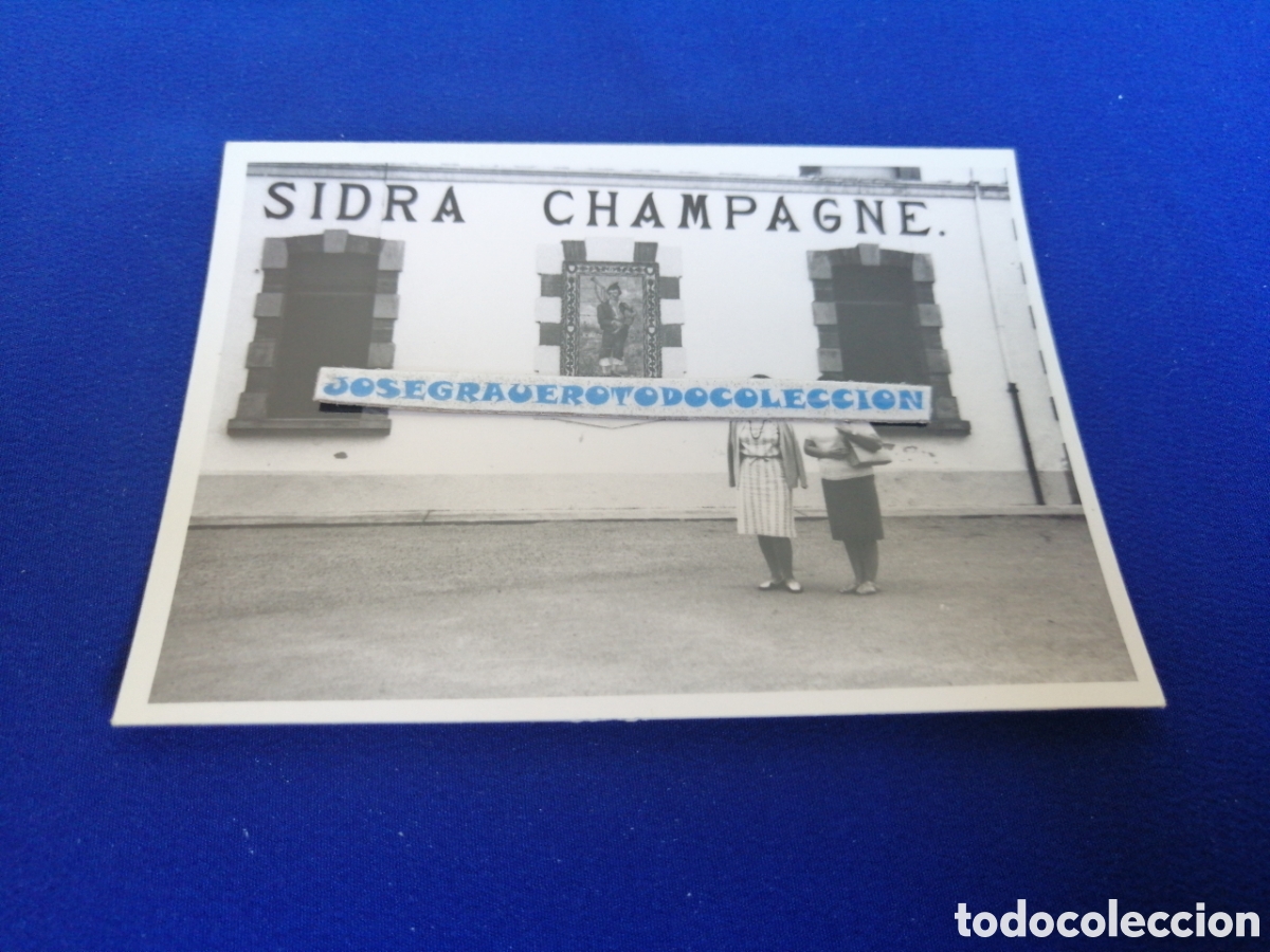 Fotografia antica: VILLAVICIOSA (ASTURIAS) F&Aacute;BRICA DE SIDRA EL GAITERO SIDRA CHAMPAGNE A&Ntilde;O 1964