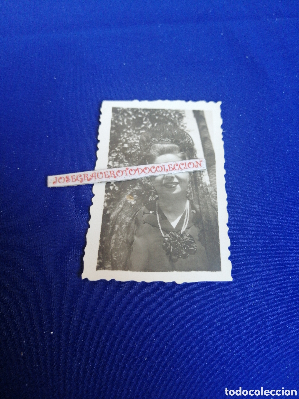 Photographie ancienne: CLAVARIESA MODELO POSANDO FOTOGRAF&Iacute;A ANTIGUA SIGLO PASADO