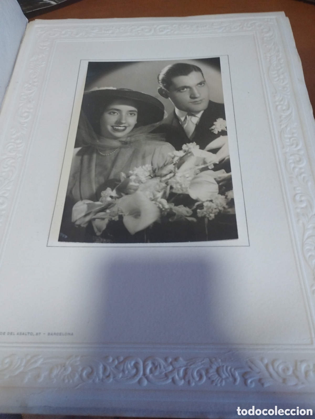Fotografia antica: Fotograf&iacute;a de una pareja de novios