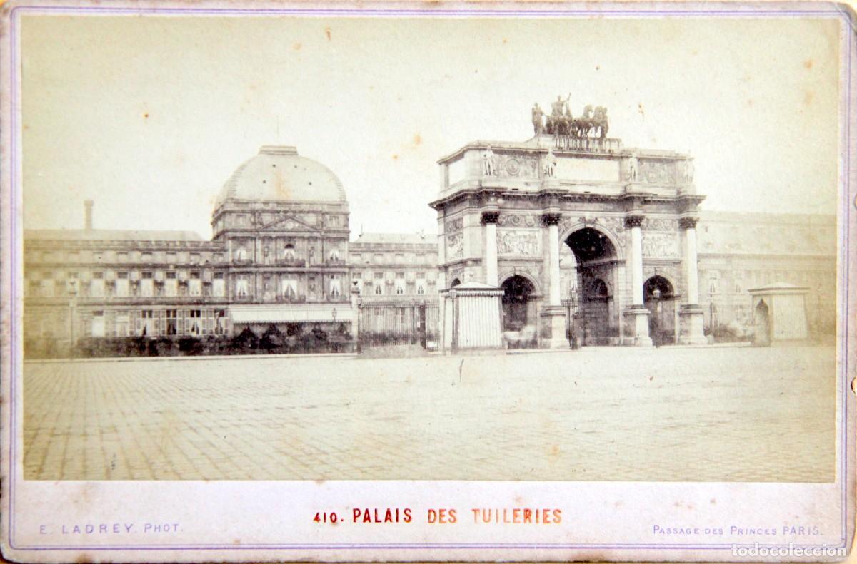 Fotografia antica: PARIS, PALAIS DES TUILERIES: FOTOGRAFIA E.LADREY 1900 - 10,5 x 16,5 cm