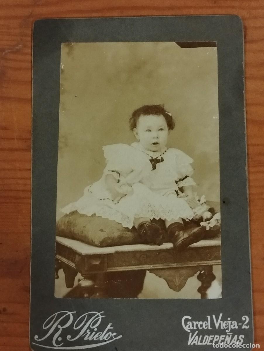 Antique Photography: FOTO ALBUMINA. BEBE. FOT. R. PRIETO.