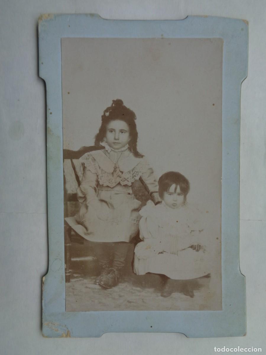 Antique Photography: PRECIOSA FOTO DE ESTUDIO DE NI&Ntilde;AS DEL SIGLO XIX