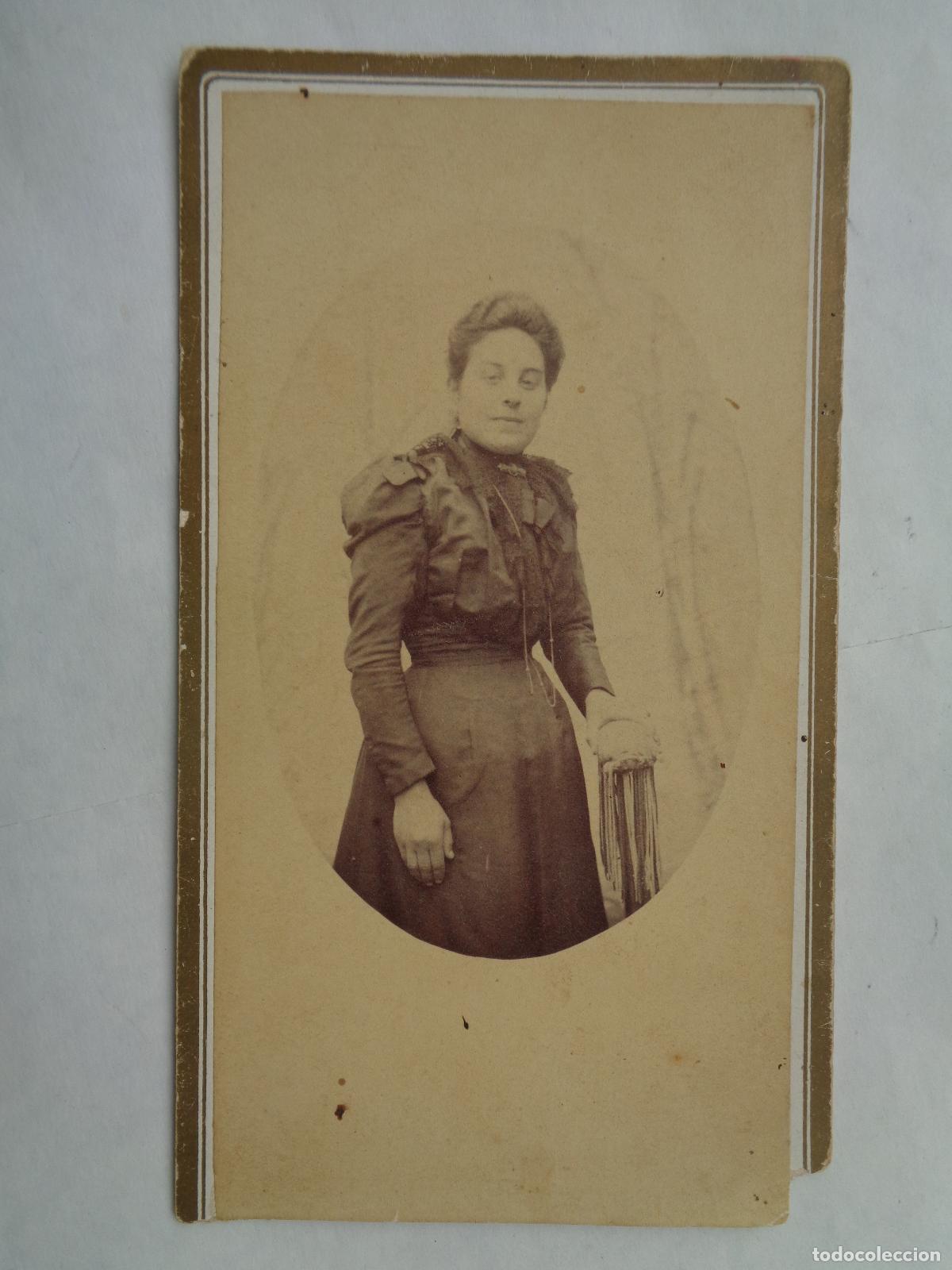 Antique Photography: PRECIOSA FOTO DE ESTUDIO DE SE&Ntilde;ORITA DEL SIGLO XIX