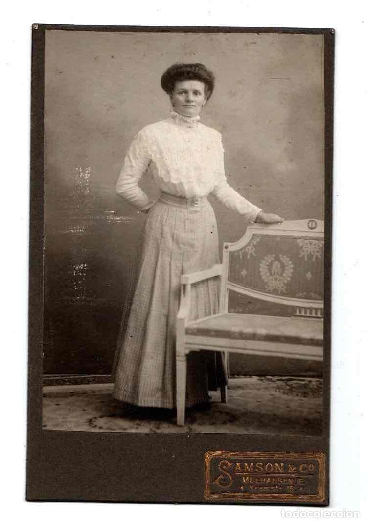 Fotografia antica: FOTOGRAFIA RETRATO FEMENINO. SAMSON. M&Uuml;LHAUSEN, GERMANY. ALEMANIA
