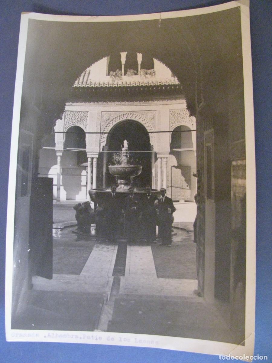 Antique Photography: FOTO DE ALHAMBRA. PATIO DE LOS LEONES. 22X15 CM.