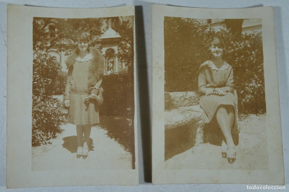 Fotografia antica: 2 ANTIGUAS FOTOGRAF&Iacute;AS, MUJER POSANDO ,VER FOTOS