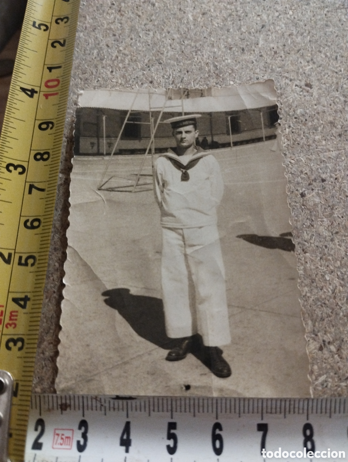 Fotografia antica: Fotograf&iacute;a de un militar marinero