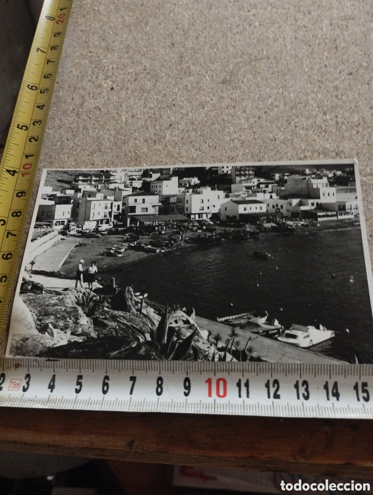 Fotografia antica: Fotograf&iacute;a de una playa de la provincia de Gerona